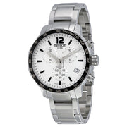  Shop Authentic Tissot Quickster Chronograph Silver Dial Watch For Men - T095.417.11.037.00 - Luxxuri