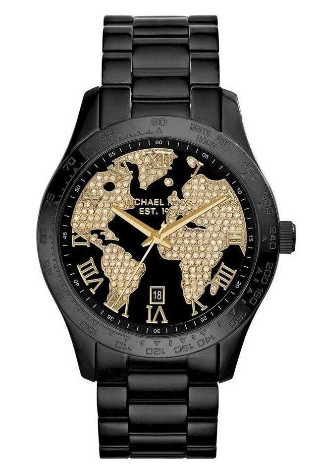  Shop Authentic Michael Kors Layton Pave Black Dial Black Steel Strap Watch for Women - MK6091 - Luxxuri