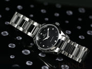  Shop Authentic Omega Seamaster Aqua Terra Quartz Diamond Black Dial Silver Steel Strap Watch for Women - 220.10.28.60.51.001 - Luxxuri