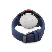  Shop Authentic Tommy Hilfiger Cole Black Dial Blue Rubber Strap Watch for Men - 1790984 - Luxxuri