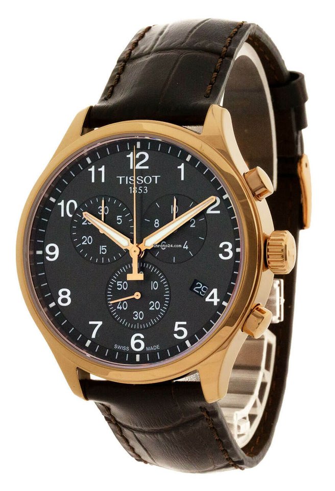  Shop Authentic Tissot T Sport Chrono XL Classic Brown Dial Brown Leather Strap Watch For Men - T116.617.36.057.01 - Luxxuri