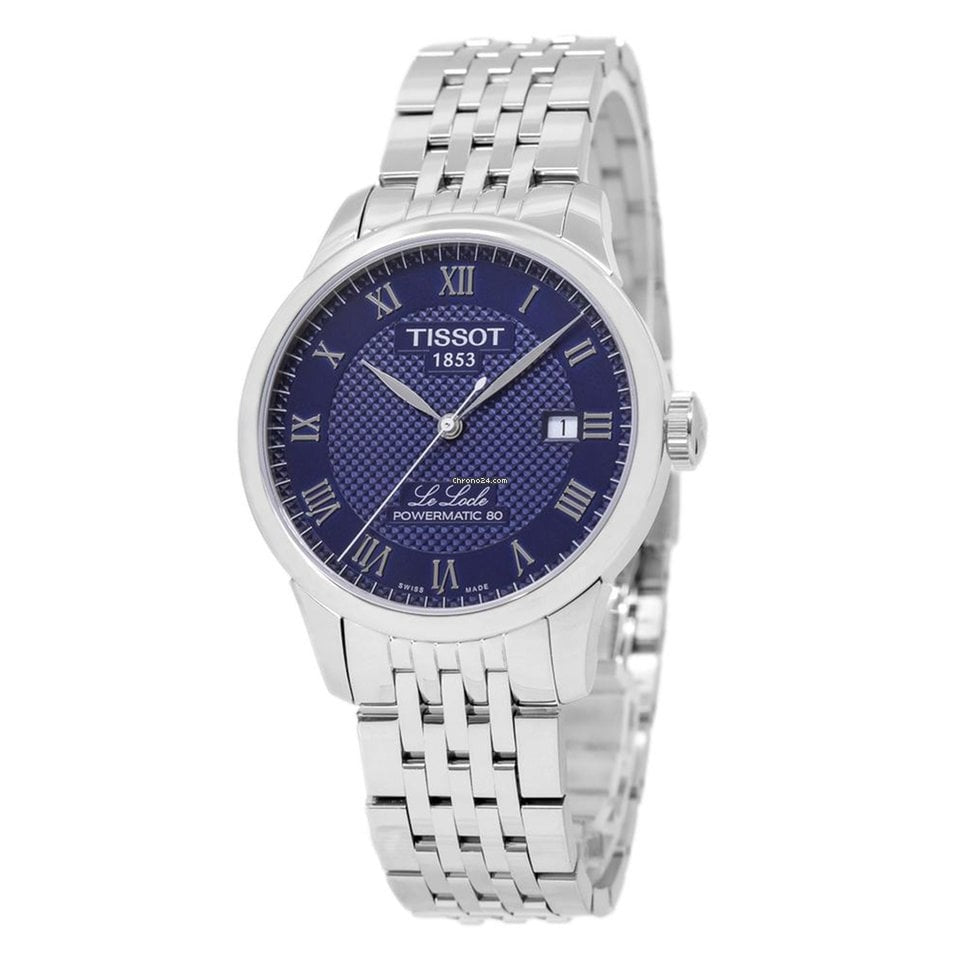  Shop Authentic Tissot Le Locle Powermatic 80 Blue Dial Silver Steel Strap Watch For Men - T006.407.11.043.00 - Luxxuri