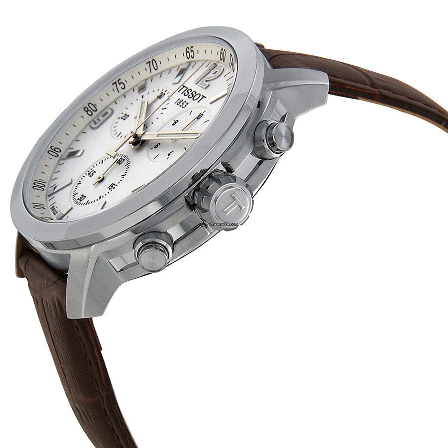 Shop Authentic Tissot PRC 200 Chronograph White Dial Watch For Men - T055.417.16.017.01 - Luxxuri