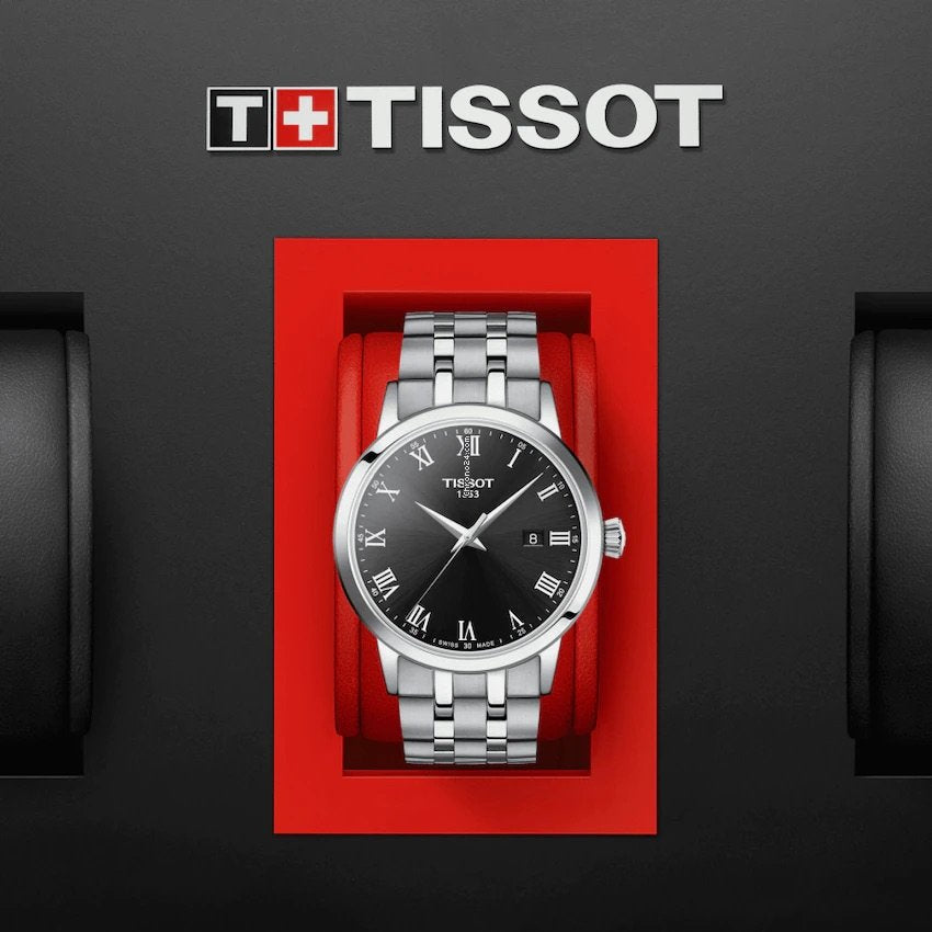  Shop Authentic Tissot Classic Dream Black Dial Silver Steel Strap Watch For Men - T129.410.11.053.00 - Luxxuri