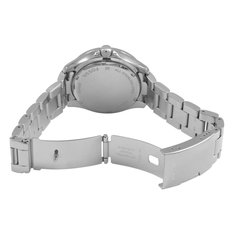  Shop Authentic Fossil Cecile Multifunction Silver Dial Silver Steel Strap Watch for Women - AM4509 - Luxxuri