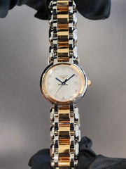  Shop Authentic Longines PrimaLuna Quartz Diamonds Mother of Pearl Dial Two Tone Steel Strap Watch for Women - L8.110.5.93.6 - Luxxuri