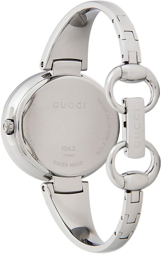  Shop Authentic Gucci Guccissima Brown Dial Silver Steel Strap Watch For Women - YA134302 - Luxxuri
