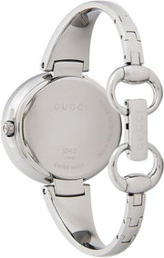  Shop Authentic Gucci Guccissima Brown Dial Silver Steel Strap Watch For Women - YA134302 - Luxxuri