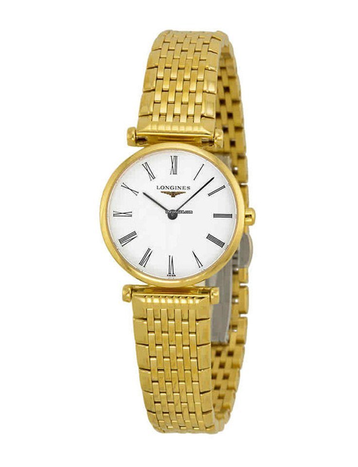  Shop Authentic Longines La Grande Classique De Longines White Dial Gold Steel Strap Watch for Women - L4.209.2.11.8 - Luxxuri