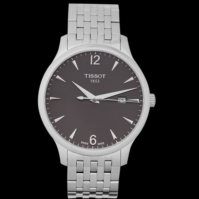  Shop Authentic Tissot T Classic Tradition Grey Dial Silver Steel Strap Watch For Men - T063.610.11.067.00 - Luxxuri