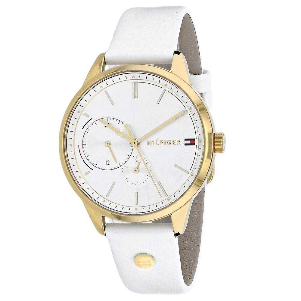  Shop Authentic Tommy Hilfiger Brooklyn Quartz White Dial White Leather Strap Watch for Women - 1782018 - Luxxuri