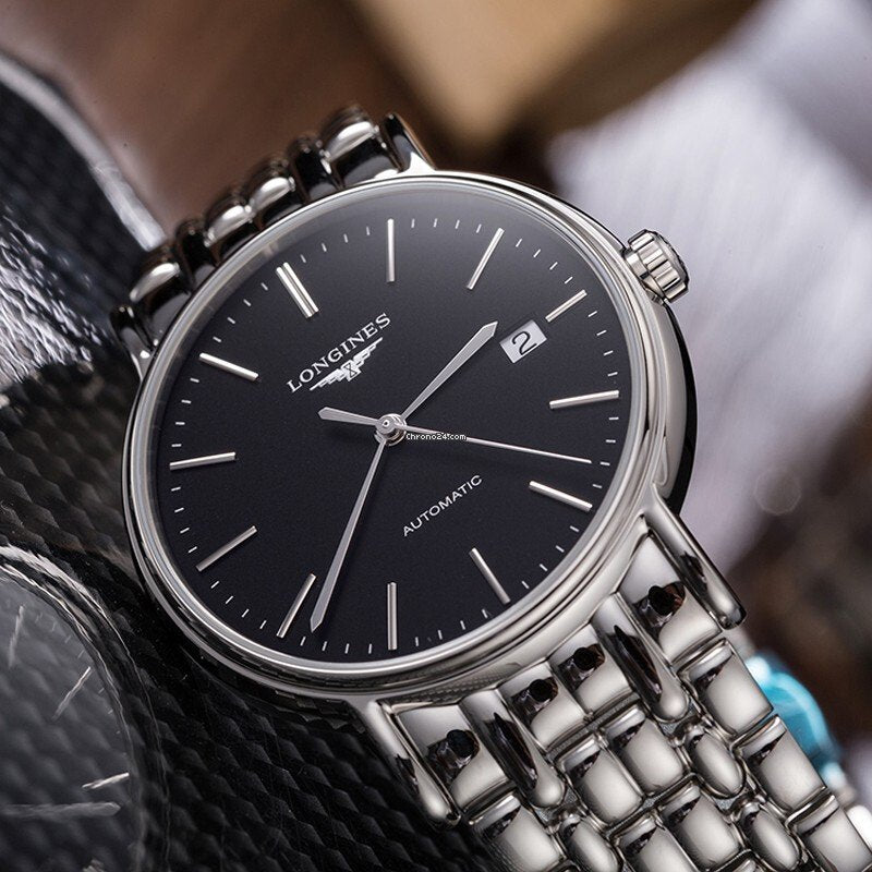  Shop Authentic Longines Presence 38.5mm Automatic Stainless Steel Watch for Men - L4.921.4.52.6 - Luxxuri