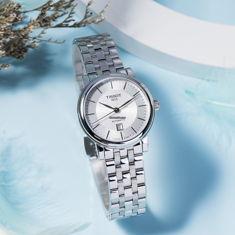  Shop Authentic Tissot T Classic Carson Premium Silver Dial Silver Steel Strap Watch for Women - T122.207.11.031.00 - Luxxuri