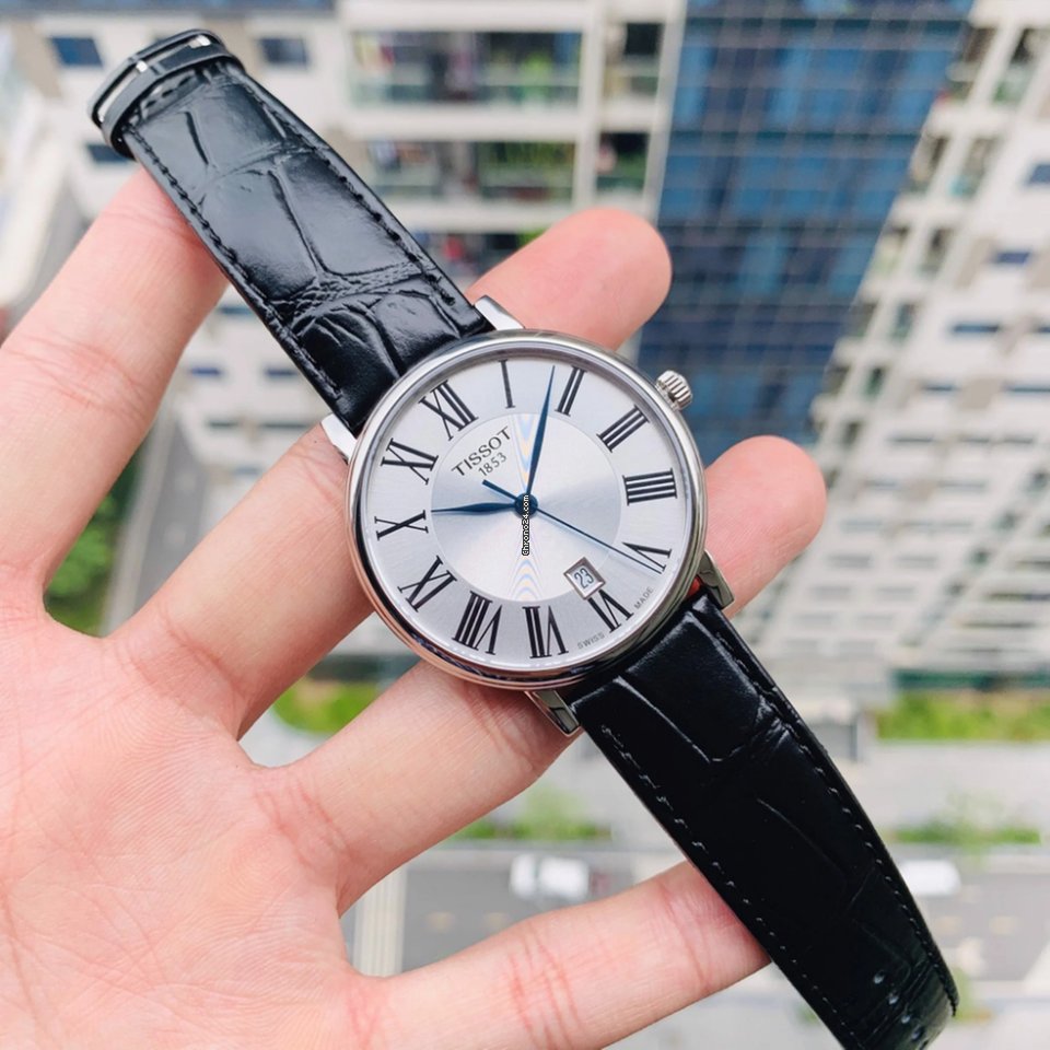  Shop Authentic Tissot Carson Premium Silver Dial Black Leather Strap Watch For Men - T122.410.16.033.00 - Luxxuri