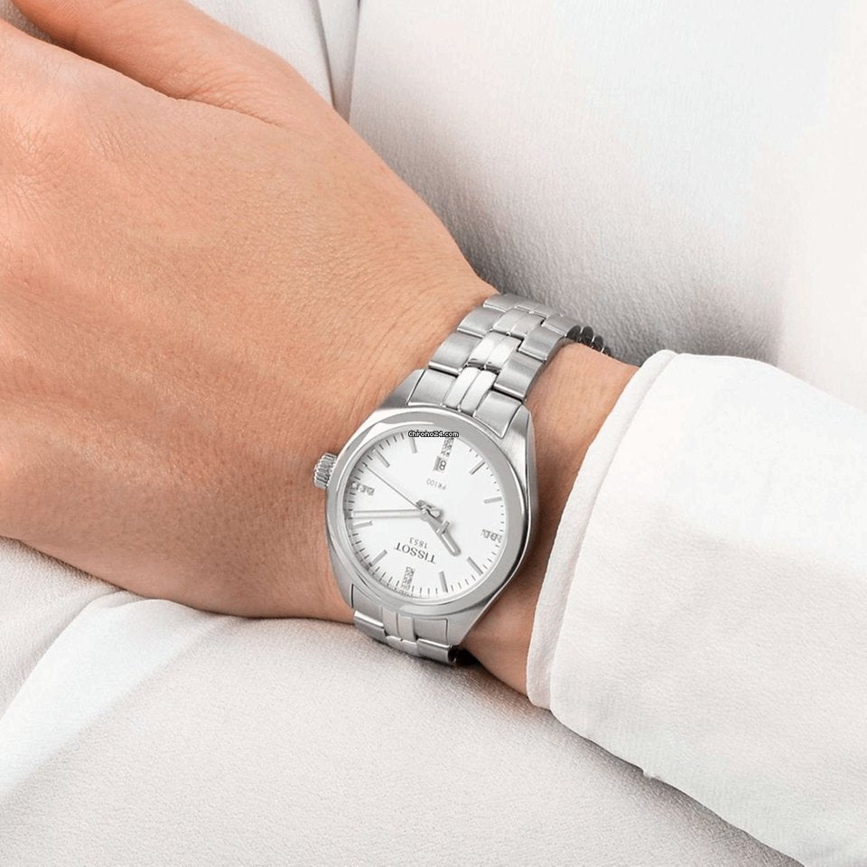  Shop Authentic Tissot T Classic PR 100 Lady Silver Dial Watch For Women - T101.210.11.036.00 - Luxxuri