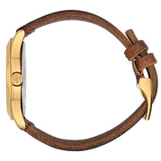  Shop Authentic Gucci Le Marche Des Merveilles Green and Red Dial Brown Leather Strap Unisex Watch - YA1264012 - Luxxuri
