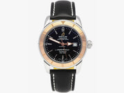  Shop Authentic Breitling Superocean Heritage 42mm Black Dial Black Leather Men's Watch - U1732112-B - Luxxuri