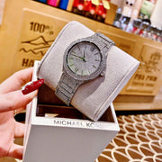  Shop Authentic Michael Kors Kerry Crystal Pave Silver Dial Silver Steel Strap Watch For Women - MK3359 - Luxxuri