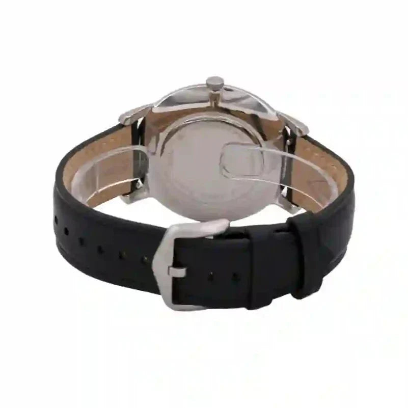  Shop Authentic Fossil The Minimalist Three Hand Black Dial Black Leather Strap Watch for Men - FS5398 - Luxxuri