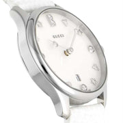  Shop Authentic Gucci G-Timeless Mother of Pearl White Dial White Leather Strap Watch For Women - YA126597 - Luxxuri