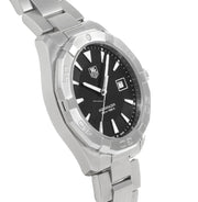  Shop Authentic Tag Heuer Aquaracer Quartz Black Dial Silver Steel Strap Watch for Men - WAY1110.BA0928 - Luxxuri