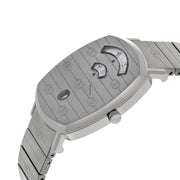 Gucci Grip Quartz Silver Dial Silver Steel Strap Watch For Women - YA157401