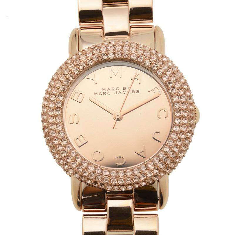  Shop Authentic Marc Jacobs Marci Crystals Rose Gold Dial Rose Gold Steel Strap Watch for Women - MBM3192 - Luxxuri
