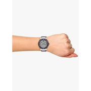  Shop Authentic Guess Limelight Quartz Silver Dial Purple Leather Strap Watch For Women - W0775L6 - Luxxuri