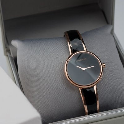  Shop Authentic Calvin Klein Seduce Black Dial Two Tone Steel Strap Watch for Women - K4E2N611 - Luxxuri