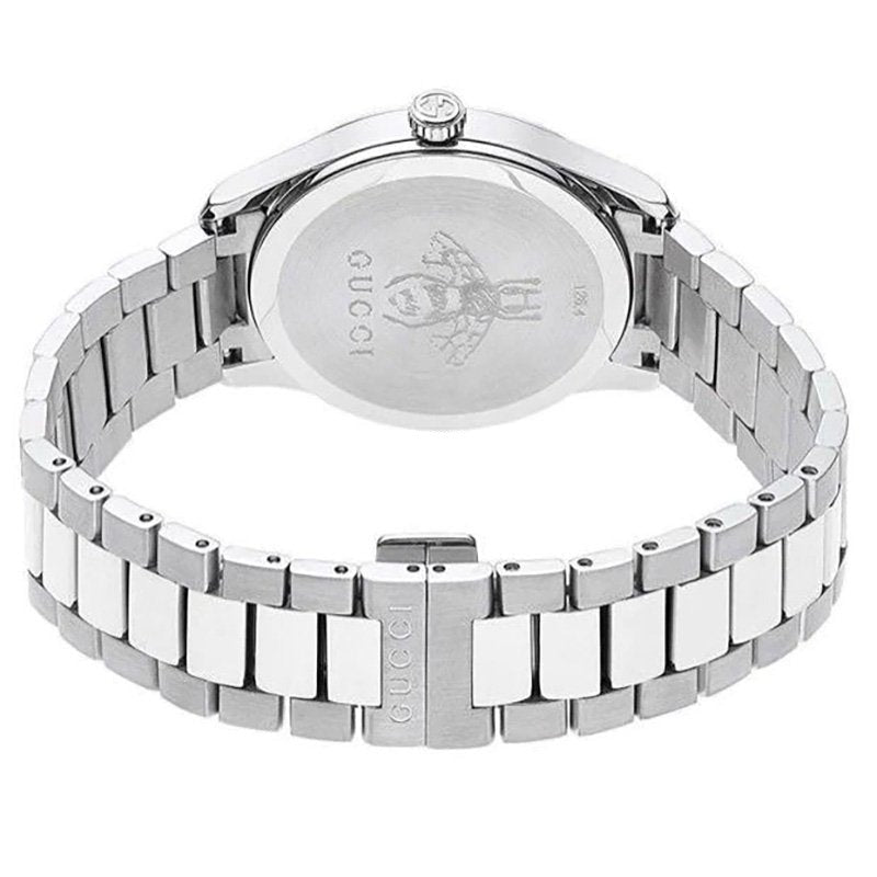  Shop Authentic Gucci G Timeless Silver Dial Silver Steel Strap Watch For Women - YA1264095 - Luxxuri