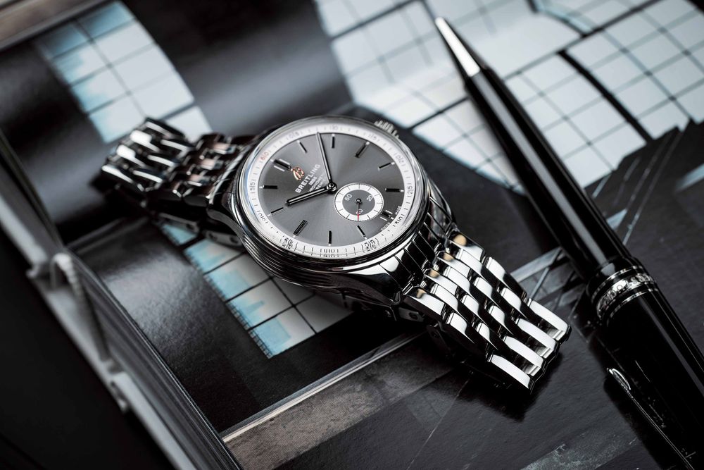  Shop Authentic Breitling Premier Automatic 40mm Stainless Steel Silver Dial Mens Watch - A37340351G1A1 - Luxxuri