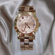  Shop Authentic Marc Jacobs Amy Rose Gold Dial Rose Gold Steel Strap Watch for Women - MBM3219 - Luxxuri
