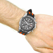  Shop Authentic Guess Octane Chronograph Black Dial Two Tone Silicone Strap Watch For Men - W1047G1 - Luxxuri