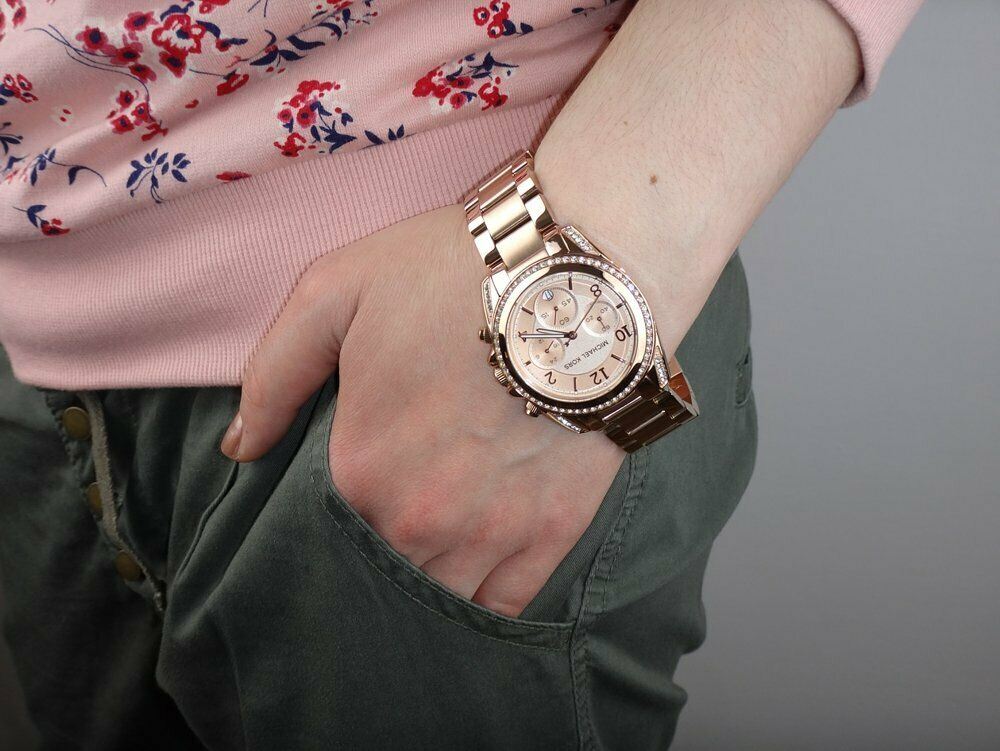  Shop Authentic Michael Kors Blair Rose Gold Dial Rose Gold Steel Strap Watch for Women - MK5263 - Luxxuri