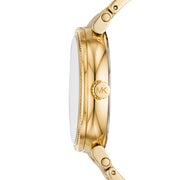  Shop Authentic Michael Kors Sofie Chronograph Quartz Gold Dial Gold Steel Strap Watch For Women - MK6559 - Luxxuri
