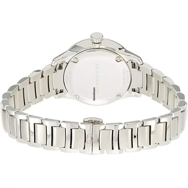  Shop Authentic Burberry The Classic Pink Dial Silver Steel Strap Watch for Women - BU10111 - Luxxuri