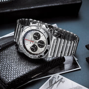  Shop Authentic Breitling Chronomat B01 42mm Silver Dial Silver Steel Strap Watch for Men - AB0134101G1A1 - Luxxuri