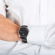  Shop Authentic Tissot T Classic Tradition Black Dial Black Leather Strap Watch For Men - T063.610.16.057.00 - Luxxuri