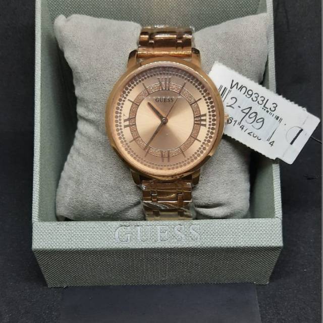  Shop Authentic Guess Montauk Rose Gold Dial Rose Gold Steel Strap Watch For Women - W0933L3 - Luxxuri