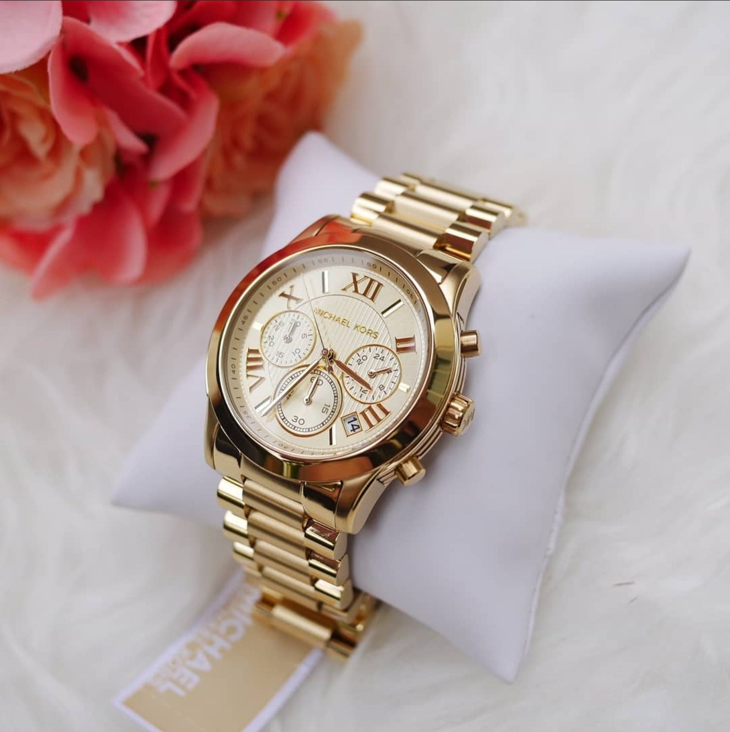  Shop Authentic Michael Kors Cooper Gold Dial Gold Steel Strap Watch for Women - MK6274 - Luxxuri