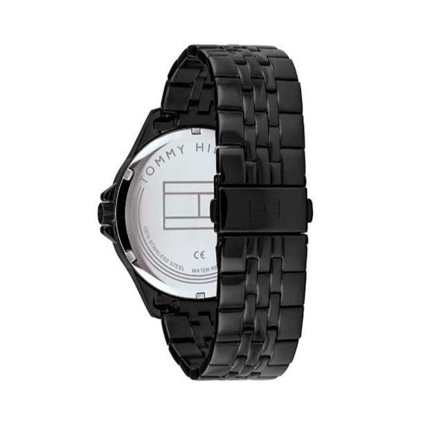  Shop Authentic Tommy Hilfiger Shawn Quartz Black Dial Black Steel Strap Watch for Men - 1791611 - Luxxuri
