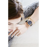  Shop Authentic Michael Kors Sawyer Blue Dial Blue Leather Strap Watch for Women - MK2425 - Luxxuri