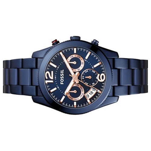  Shop Authentic Fossil Perfect Boyfriend Multifunction Blue Dial Blue Steel Strap Watch for Women - ES4093 - Luxxuri