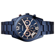  Shop Authentic Fossil Perfect Boyfriend Multifunction Blue Dial Blue Steel Strap Watch for Women - ES4093 - Luxxuri