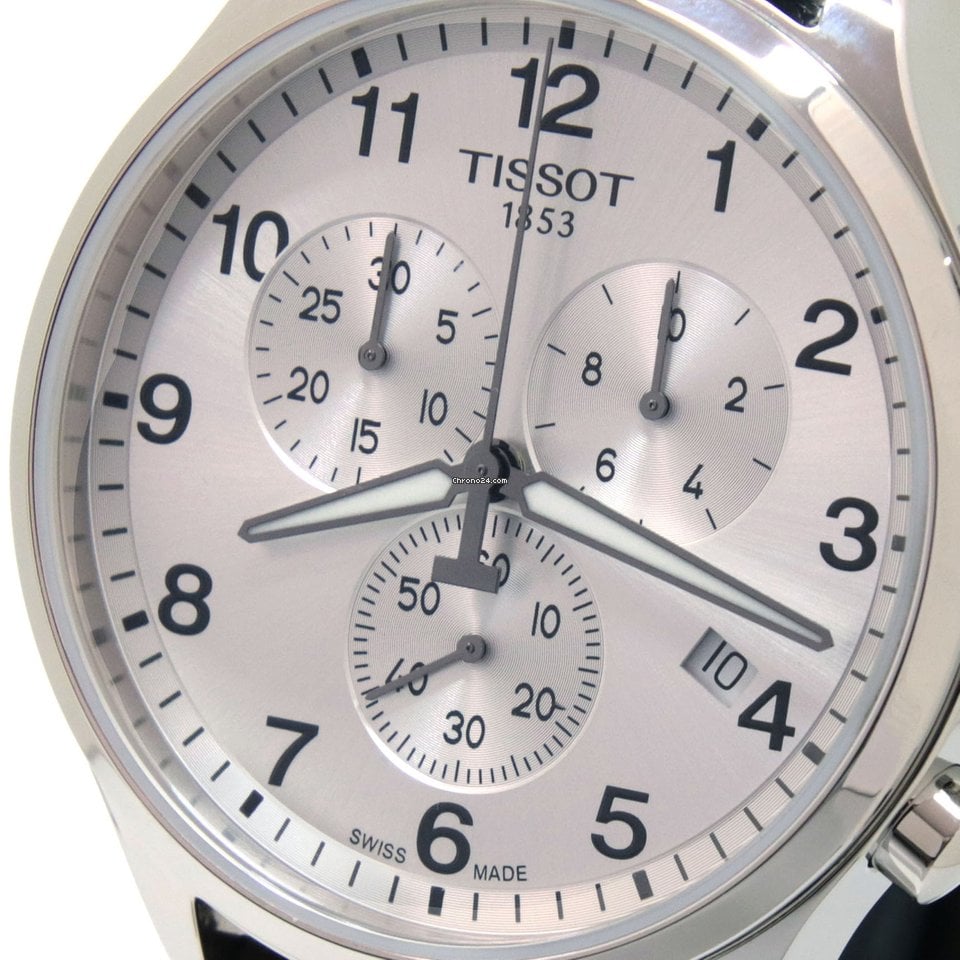  Shop Authentic Tissot T Sport Chrono XL Classic Silver Dial Brown Leather Strap Watch For Men - T116.617.16.037.00 - Luxxuri
