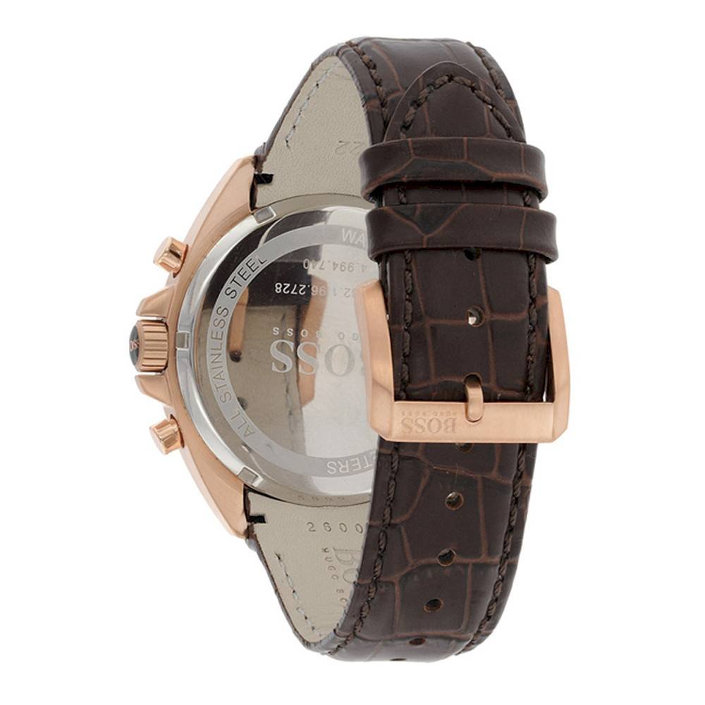  Shop Authentic Hugo Boss Driver Chronograph Brown Dial Brown Leather Strap Watch For Men - HB1513093 - Luxxuri