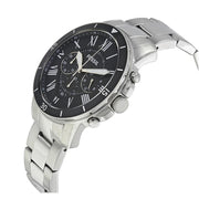  Shop Authentic Fossil Grant Sport Chronograph Black Dial Silver Steel Strap Watch for Men - FS5236 - Luxxuri