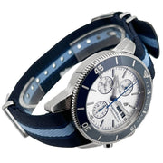  Shop Authentic Breitling Superocean Heritage Chronograph 44 Ocean Conservancy Silver Dial Two Tone NATO Strap Watch for Men - A133131A1G1W1 - Luxxuri