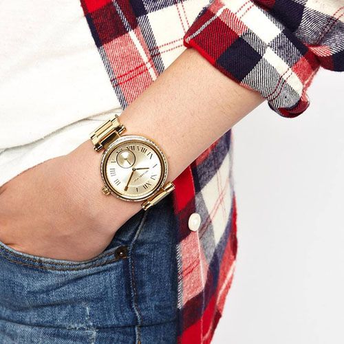  Shop Authentic Michael Kors Skylar Gold Dial Gold Steel Strap Watch for Women - MK5867 - Luxxuri