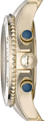  Shop Authentic Marc Jacobs Rock Metal Chronograph Gold Dial Gold Steel Strap Watch for Men - MBM3158 - Luxxuri